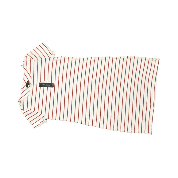 Talbots Women's Shift Dress White Red Petite Size Sp Cotton Short Sleeve NEW - Picture 1 of 8